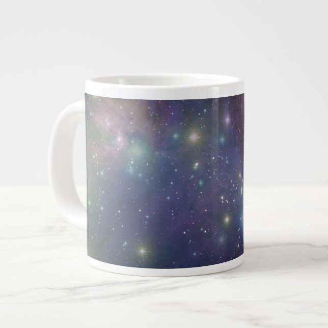 Utrymme, stjärnor, galaxer och nebuloller jumbo mugg (Framsida vänster)