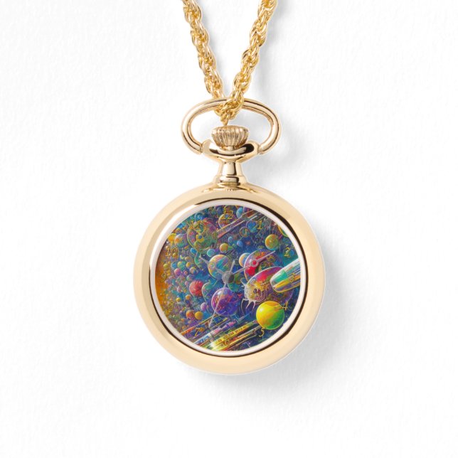 Utrymme Tävling guld halsband med nummer (Framsida)