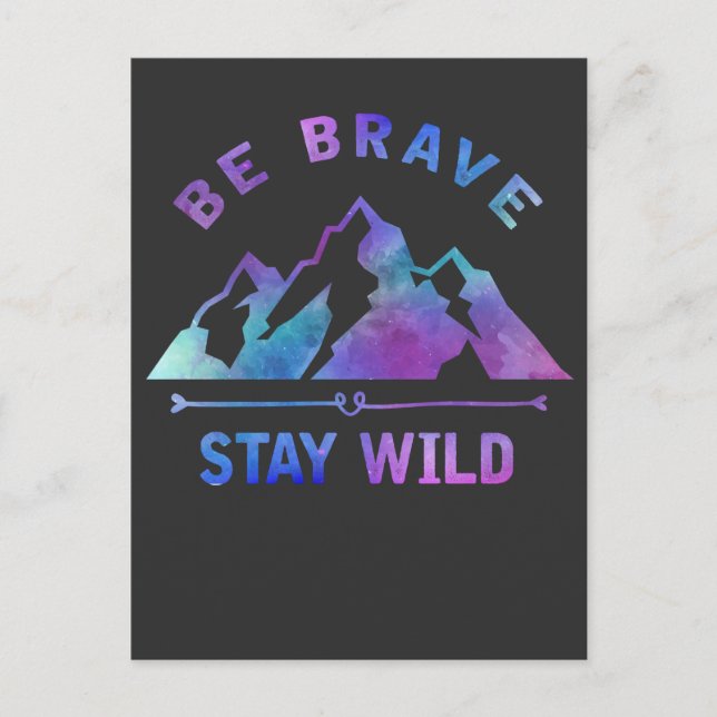 Utrymme utomhus, bergsmiljö vykort (Framsida)