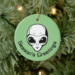 Utrymme utomlands julgransprydnad keramik
