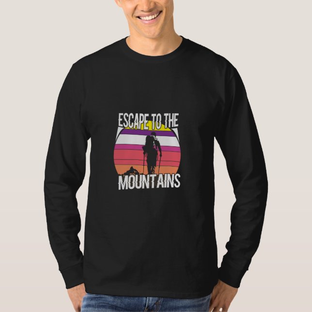 Utrymme vid bergen t shirt (Framsida)