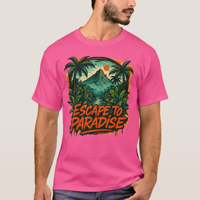 Utrymme vid paradise t shirt (Framsida)