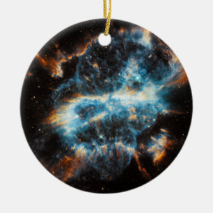 Utrymmeastronomi för Nebula NGC 5189 Julgransprydnad Keramik