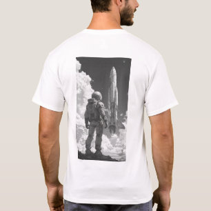 Utrymmeaut över skulderspets T-Shirt