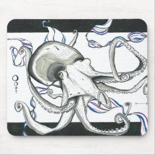 Utrymmebläckfisk Mousepad Musmatta