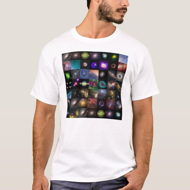 Utrymmecollage Tee Shirt (Framsida)
