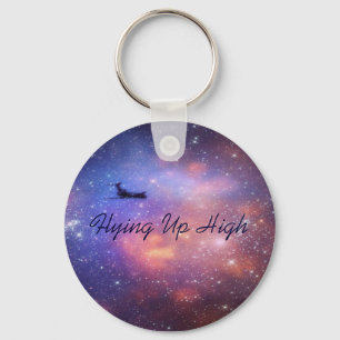 Utrymmeflygplan Keychain Nyckelring
