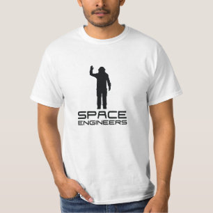 Utrymmeingenjörer värderar logotypen för t-shirt