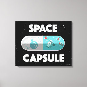 Utrymmekapsel Canvastryck