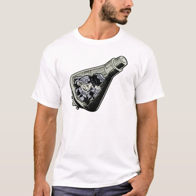 Utrymmekapsel - retro stil tee shirt (Framsida)