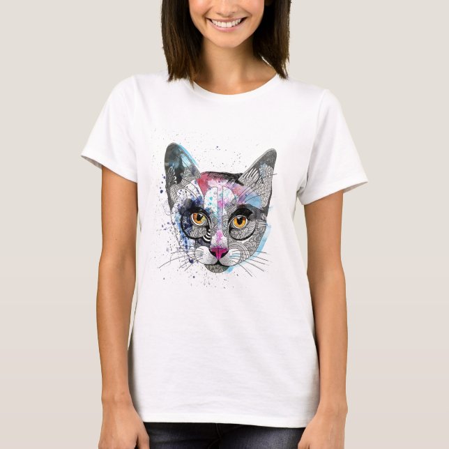 Utrymmekatt Tee Shirt (Framsida)