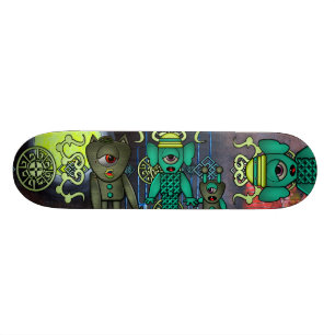 UtrymmemonsterSkateboard Mini Skateboard Bräda 18,7 Cm