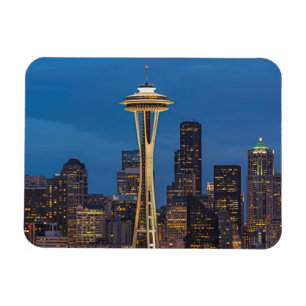 Utrymmenålen och den i stadens centrum Seattle Magnet