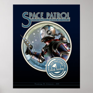 Utrymmepatrullaffisch (16x20") poster
