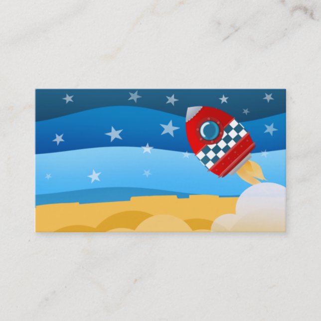 Utrymmeraket - visitkortar visitkort (Framsida)