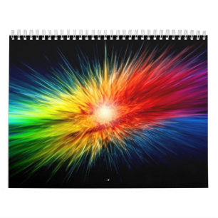 Utrymmeregnbågebakgrund Kalender