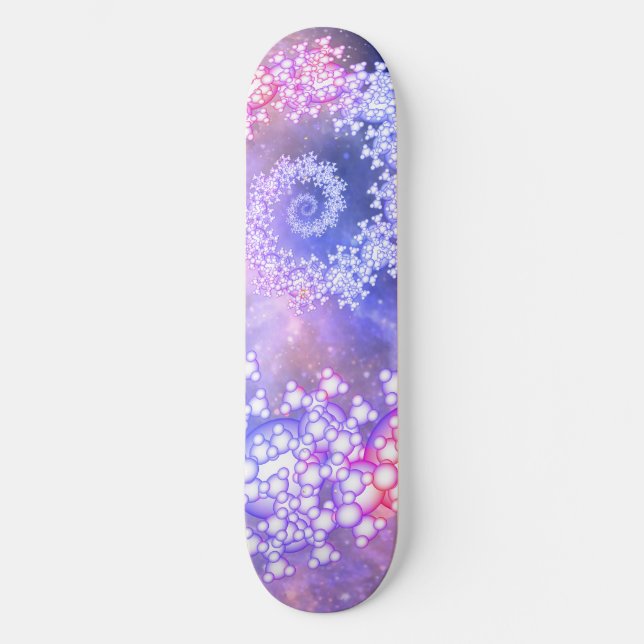 Utrymmesabstraktion. Mini Skateboard Bräda 18,5 Cm (Framsida)