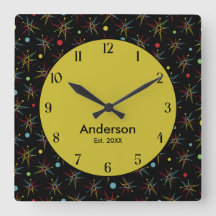 Utrymmesåldern atomretro Anpassningsbar Färg