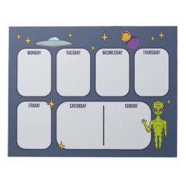 Utrymmesalias med flytande skaukerplanerplatta anteckningsblock