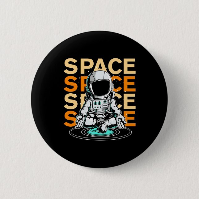 Utrymmesastronaut Knapp (Framsida)