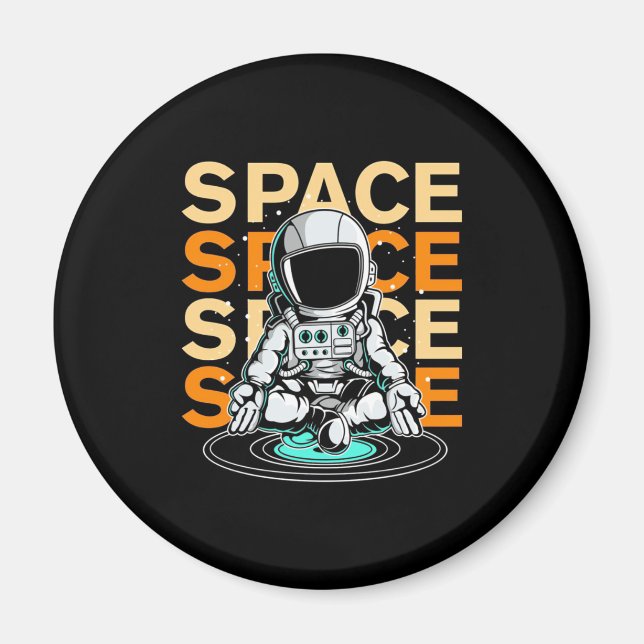 Utrymmesastronaut Magnet (Framsidan)