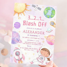 Utrymmesaut oavsett ålder, Födelsedagsfest Inbjudningar