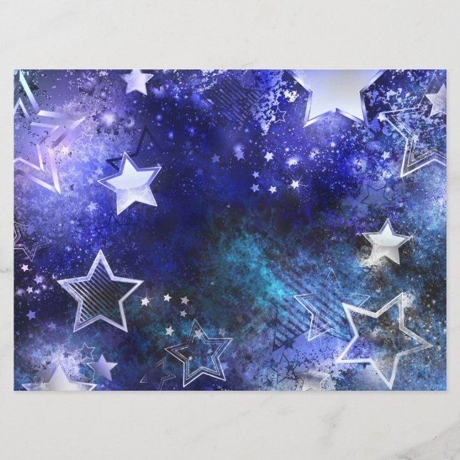 Utrymmesbakgrund med stjärnor program (Framsida)