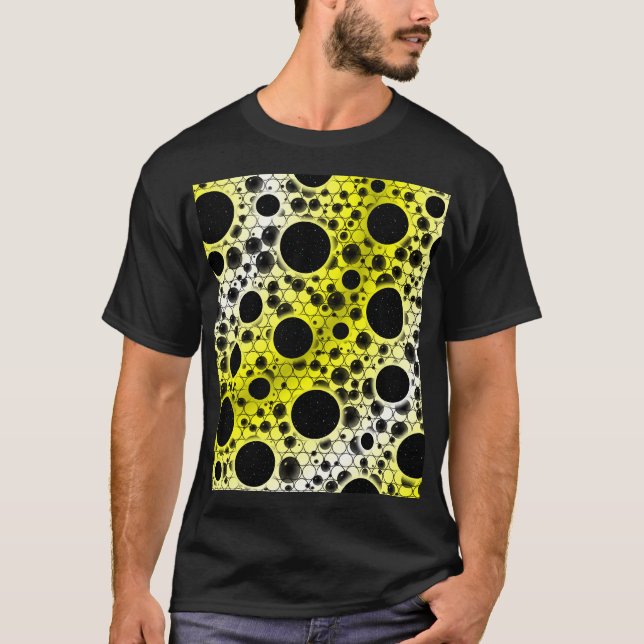 Utrymmesbubblor - vit/Gult T Shirt (Framsida)