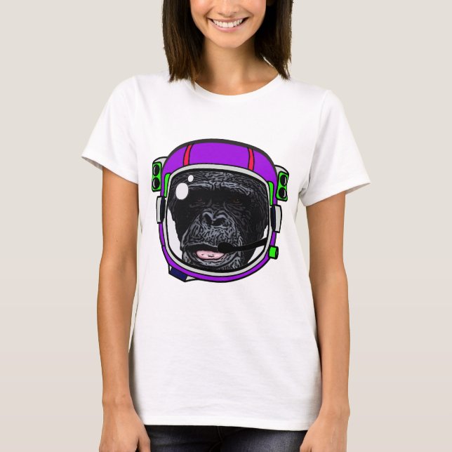 Utrymmeschimp Tee Shirt (Framsida)
