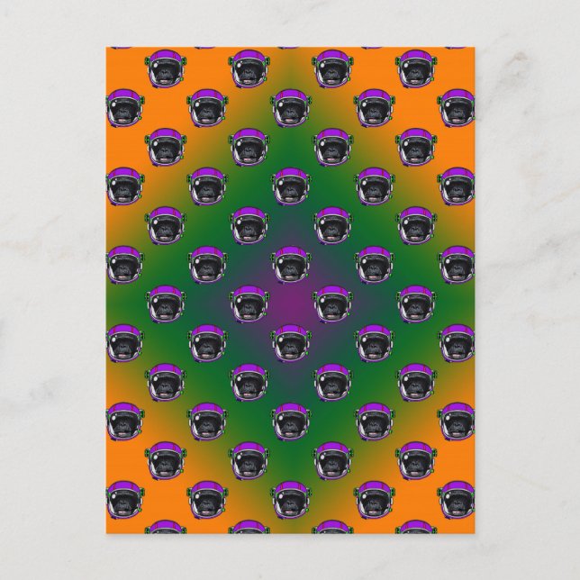 Utrymmeschimp Vykort (Framsida)