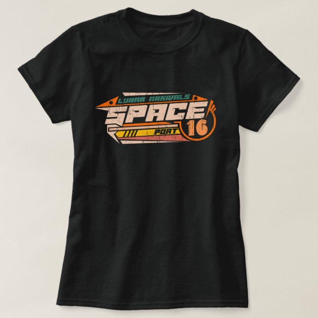 Utrymmesdesign futuristiska för yttre utrymmesport t shirt (Design framsida)