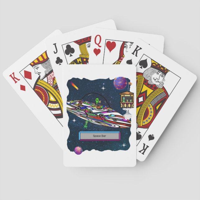 Utrymmesdrycken pub ufo casinokort (Baksidan)