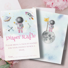 Utrymmesflicka Astronaut raket från stjärnans baby Tilläggskort