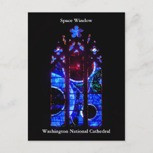 Utrymmesfönstret i Washington National Cathedral Vykort