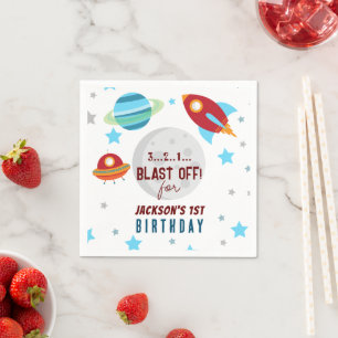 Utrymmesförskjutning från första födelsedag pappersservett