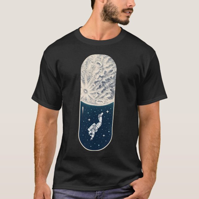 Utrymmeskapsel T Shirt (Framsida)