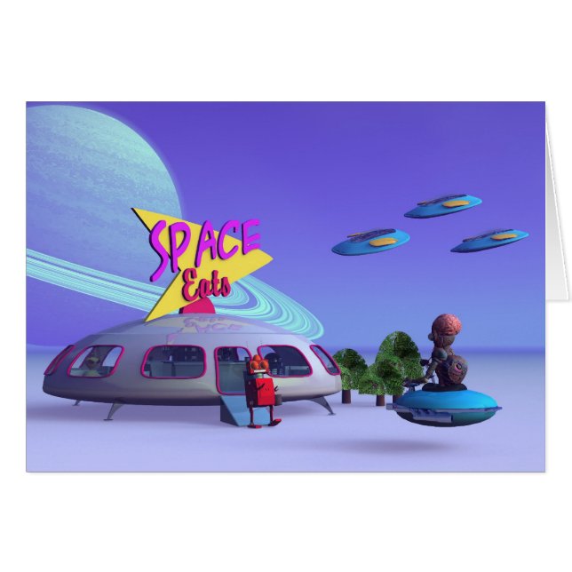 Utrymmeskort Hälsningskort (Framsidan Horizontal)