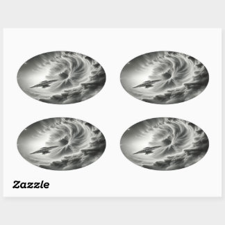 utrymmesmärken ovalt klistermärke