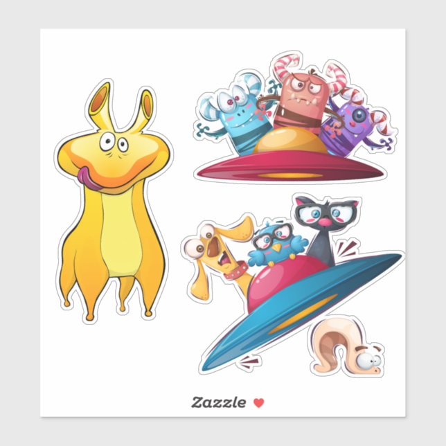 Utrymmesmonster Klistermärken (Ark)