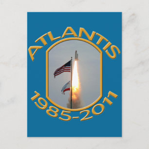 Utrymmespennans Atlantis Hiss av foto Vykort