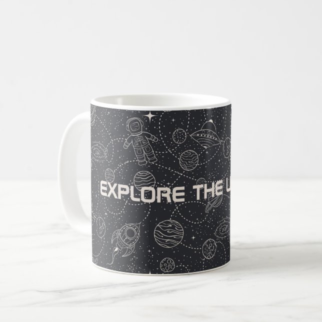 Utrymmesprospektering Galaxy Universe Star Persona Kaffemugg (Framsida vänster)