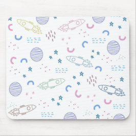Utrymmesraketer Mönster | Musmatta