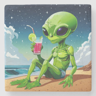 Utrymmesresenär på stranden stenunderlägg