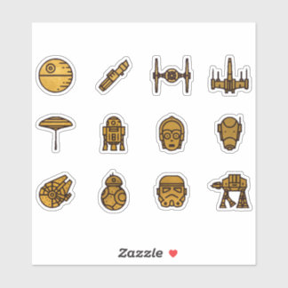 Utrymmessegment Klistermärken