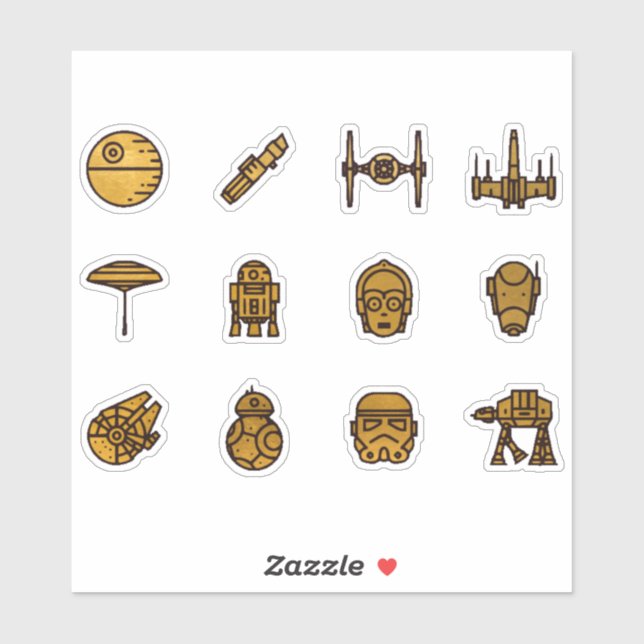 Utrymmessegment Klistermärken (Ark)