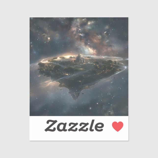 Utrymmesstaden i universum klistermärken (Ark)