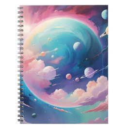 Utrymmestemat abstrakt konst anteckningsbok