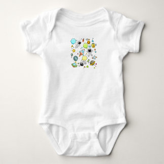 Utrymmesutskrift T-Shirt för baby Body kostym