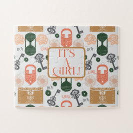 Utrymmet Gender för att visa babystövel Pussel