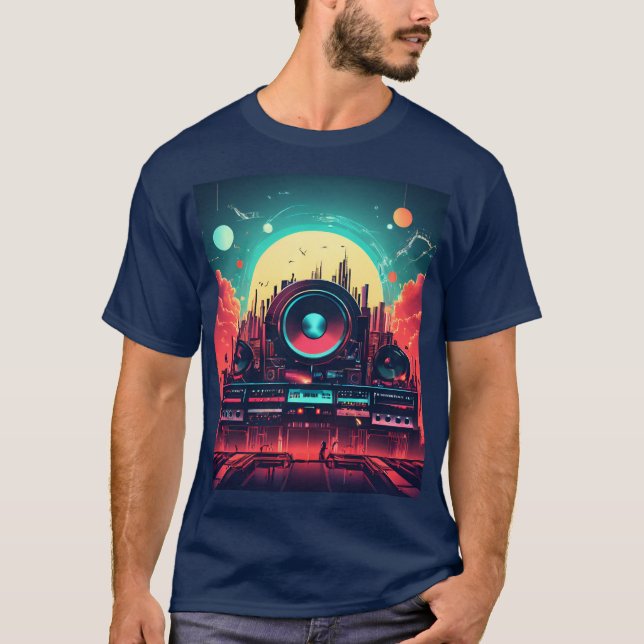 Utrymmet som flyttat av musik t shirt (Framsida)